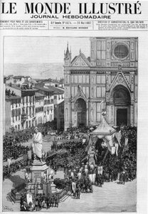 フィレンツェ（イタリア）のサンタ・クローチェ教会にあるジョアッキーノ・ロッシーニの遺骨の翻訳が「the Illustrous World」1887年に掲載されている。 作： Unknown artist