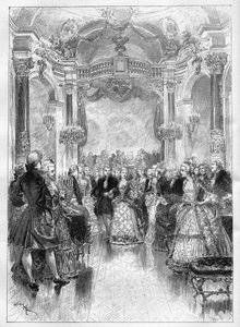 演劇：アンリ・メイラック（1831-1897）とフィリップ・ジル（1831-1901）がジュール・マスネ（1842-1912）の音楽にのせて作った喜劇オペラ「マノン」は、オペラ・コミックで上演された。"Le Monde Illustré "に掲載された図版