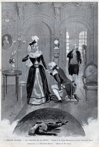 Theatre illustrious - "Le collier de la Reine" (Affair) drama by Pierre Decourcelle by Alexandre Dumas pere - "Le collier de la Reine" play in 5 acts and 13 paintings, Paris, 31 January 1895, Theatre de la Porte-Saint-Martin