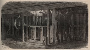 演劇のトリック - 飲み込み - 1875年のエングレービング