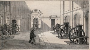 パリのモネア美術館にあるソネリエの貨幣印刷機 - 1877年の刻印 作： Unknown artist