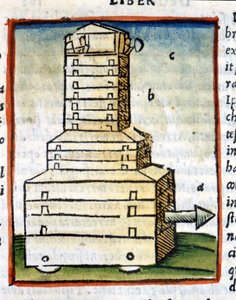 カメ、水槽...1630年のVitruva作「De architectura」より 作： Unknown artist