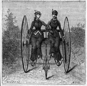 イギリス・ロンドンで開催されたスタンレークラブ展の三輪車 作： Unknown artist