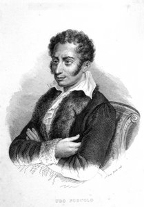 Ugo Foscolo (1778 - 1827), イタリアの詩人・小説家 作： Unknown artist