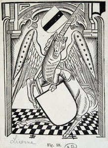 ユニコーン-15世紀の版画 作： Unknown artist