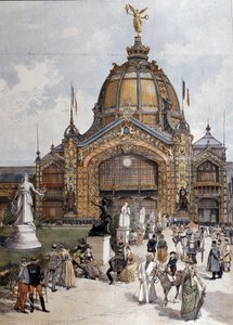 万国博覧会、パリの中央ドーム 1889年の刻印 作： Unknown artist