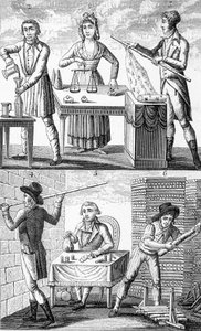 1795年に新しい度量衡を使用。 作： Unknown artist