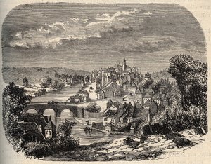 フランス、コレーズ地方のウゼルシュ - 「PATRIE」の刻印 - DESCRIPTION PECTUREQUIREQUE DE LA FRANCE EN 6 VOLUES BY LUCIEN HUARD - 19世紀末