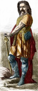 Vercingetorix（前72～46年頃）、ガリアの族長。 作： Unknown artist