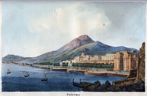 19世紀のパレルモの風景 - 「Usi e Costumi di Tutti i Popoli dell