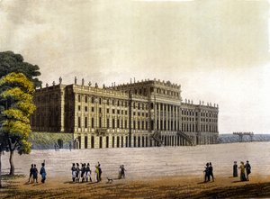ショーンブルン城の眺め（オーストリア・ウィーン、旧オーストリア皇室の住居）1830年頃の彫像 作： Unknown artist