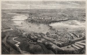 19世紀のマントヴァ(Mantova, Mantua)の街の風景 作： Unknown artist