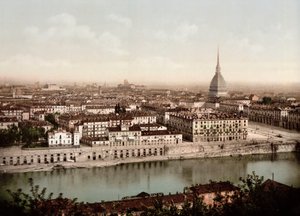 1890年、イタリア・トリノの街の風景 作： Unknown artist