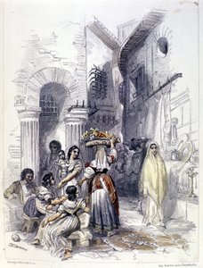 1830年のローマのゲットーの様子。 作： Unknown artist