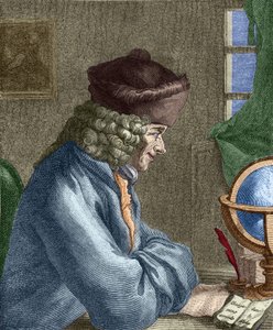 ヴォルテール（1694-1778）ヴェルネのオフィスにて。 作： Unknown artist
