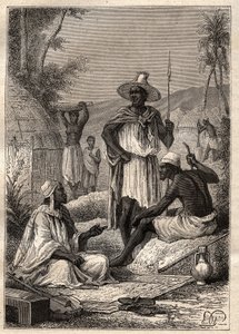 マンゴ・パーク（1771-1806）のジョリバ（ニジェール）への航海（1795年）：セネガルの先住民 - "The Great Mariners of 18th century "から引用した図版