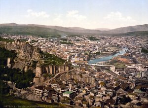 グルジア共和国の首都、トビリシ（旧ティフリス）の眺め - 1890年頃 個人蔵 作： Unknown artist