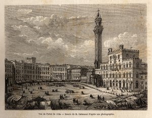 Vue de la place de l