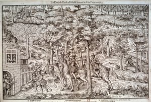 宗教戦争 1562-1598 「1563年2月18日、第2代ギーズ公フランソワ1世（1519-1563）の暗殺事件。カトリックの指導者であった彼は、カルヴァン派のジャン・ド・ポルトロット・ド・メレ（メレイ）に殺害された。16世紀のエングレーヴィング。パリ、B.N. 作： Unknown artist