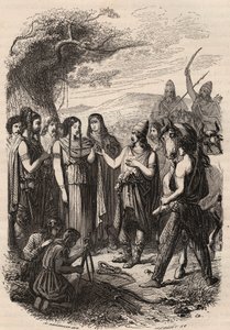 ドイツ軍での結婚式の様子。テオドール・ジュスト（1818-1888）の「Histoire de Belgique from the primitive times to the end of the regne of Leopold I」に掲載されている1868年のエングレーヴィング。個人蔵。