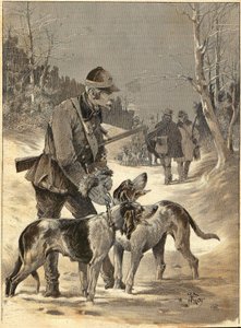 ギドの水彩画に倣ったウッドハンティング。1892.