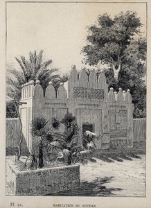 スーダンの居住地 - 1889年の「Histoire de habitation humaine à l