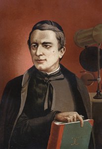 イタリアの天文学者で、分光法の創始者であるアンジェロ・セッキ（1818 - 1878）の肖像。1877年、バルセロナ。 作： Unknown artist