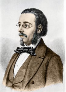チェコの作曲家・ピアニスト、ベドリッチ・スメタナ（1824-1884）の肖像。 作： Unknown artist