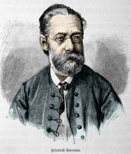 チェコの作曲家・ピアニスト、ベドリッチ・スメタナ（1824-1884）の肖像。 作： Unknown artist