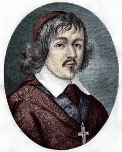 de Retz枢機卿（Jean Francois Paul de Gondi (Jean-Francois-Paul de Gondy) (1614-1679), Coadjutor of the Archeveque of Paris, French writer and politician）の肖像。