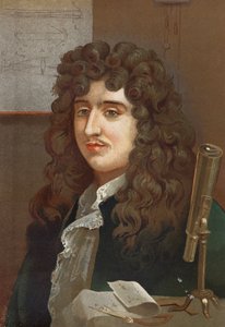 オランダの物理学者・数学者、クリスチャーン・ホイヘンス（1629～1695年）の肖像画。バルセロナ 1881