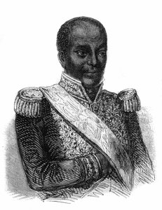 Faustin Iの名でハイチの大統領（1847-1849）と皇帝（1849-1859）を務めたFaustin Soulouque（1782-1867）の肖像画。 作： Unknown artist