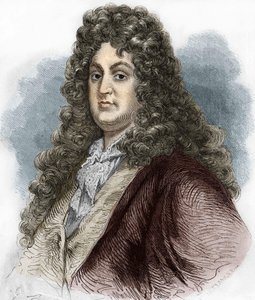 フランスの悲劇詩人、ジャン・ラシーヌ（1639-1699）の肖像。 作： Unknown artist