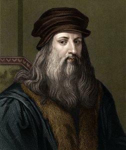 レオナルド・デ・ヴィンチ（1452-1519）の肖像（レオナルド・ダ・ヴィンチ）、イタリアの画家。 作： Unknown artist