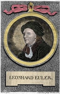 Leonhard Euler（レオンハルト・オイラー）の肖像。スイスの数学者（1707-1783）。 作： Unknown artist