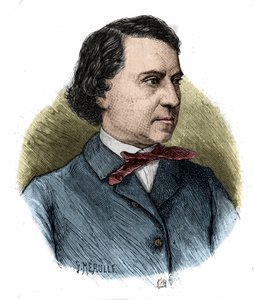 フランスの政治家・歴史家であるルイ・ブラン（1811-1882）の肖像。