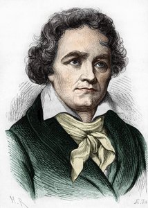 ルートヴィヒ・ヴァン・ベートーヴェンの肖像。ドイツの作曲家（1770年〜1827年）。 作： Unknown artist