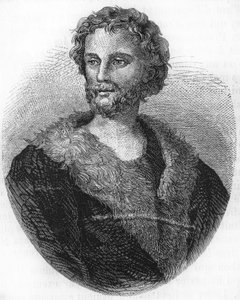 マチュラン・レニエの肖像。フランスの詩人（1573年～1613年） 1866年のエングレーヴィング。 作： Unknown artist