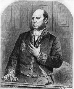1861年、立法府でのピエール・ジュール・バロッシュの肖像。フランスの政治家（1802年～1870年）。 作： Unknown artist