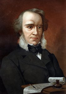 リチャード・コブデンの肖像。イギリスの経済学者・政治家（1804～1865）。1881年バルセロナで開催された「La Ciencia y sus Hombres by Louis Figuier」の後に描かれたもの。 作： Unknown artist