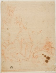園で弟子を叱責するキリスト 作： Unknown Italian