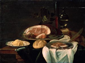 「静物」、1650年。 作： Unknown Old Master