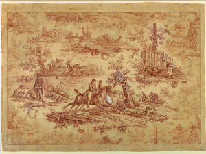 素描、綿プリント織物のための漫画、ラ・ルート・ド・ジュイ、1815年以降