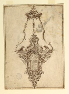 素描、香炉のデザイン、1725-1750年 作： 無名の画家