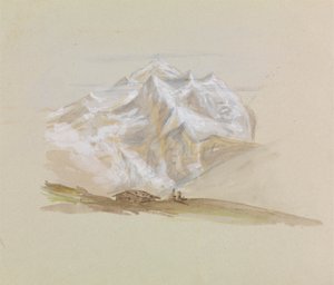 山のシャレー 作： Unknown artist