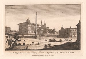 Perspektiivinäkymä Lateraanilaisen Pyhän Johanneksen paikasta ja kirkosta Roomassa 作： Unknown artist