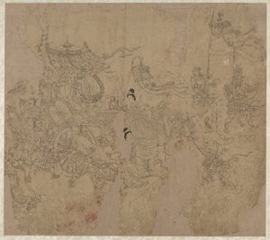 道教主題帖 道教神々の行列 葉 3 作： Unknown artist