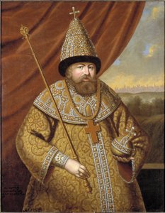 Alexis Ier Mikhailovitch, dit le Tsar tres paisible - ロシア皇帝アレクシス1世ミハイロヴィッチ（1629-1676）の肖像, 匿名 .キャンバスに油彩、17世紀後半の作品。サイズ：136x107cmストックホルム国立博物館 作： Unknown artist