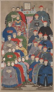 祖先グループの肖像画 作： Unknown artist