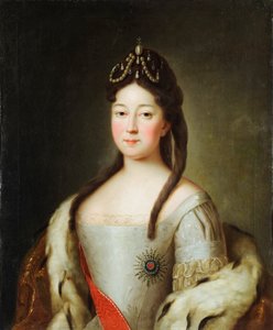 Anna Petrovna de Russie - 皇帝ピョートル1世の娘、ロシアのアンナ・ペトロヴナ（1708～1728年）の肖像、匿名。キャンバスに油彩、18世紀最後の四半期、ウラジーミル国立建築・歴史・美術博物館蔵 作： Unknown artist